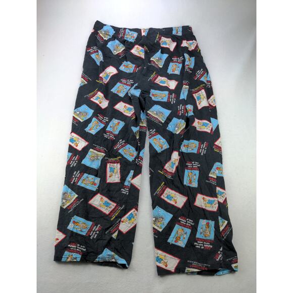 Jeff Foxworthy Sleep Pants Lounge Pants Size L Black Graphic Logo - Picture 2 of 11